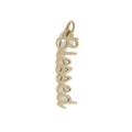Gold Blessed charm on transparent background