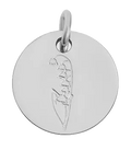 May birth flower Lily of the Valley charm in sterling silver on transparent background