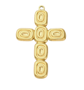 Abstract Cross charm on transparent background