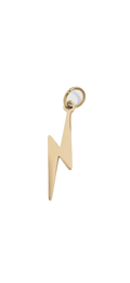 Gold Bolt charm on transparent background