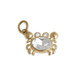 Crab charm on transparent background