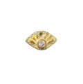 CZ Evil Eye charm on transparent background