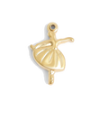 Gold Dancer charm on transparent background