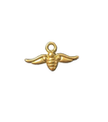 Gold Insect charm on transparent background