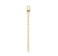 Gold Keychain on white background