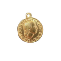 Italian Coin charm on transparent background