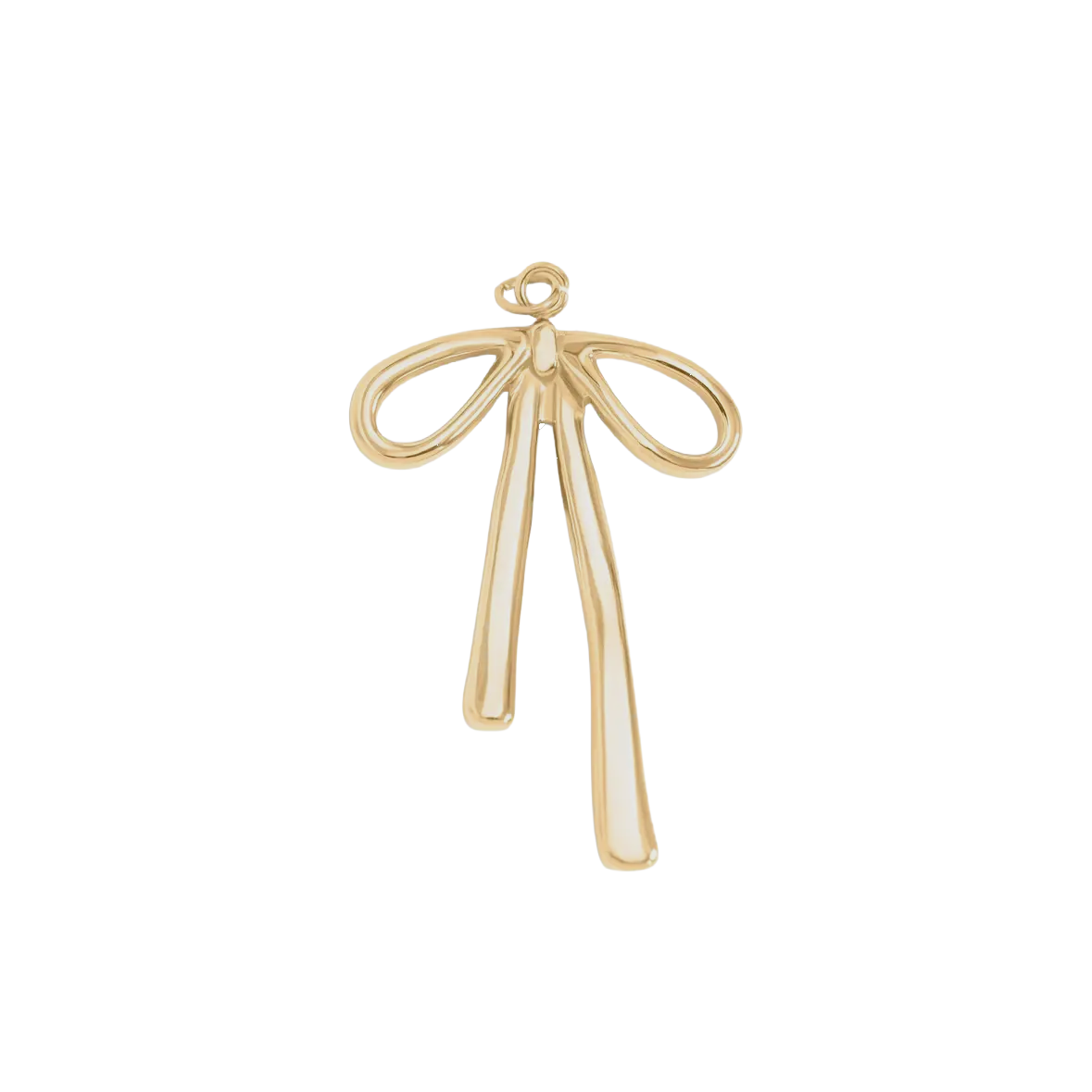 Long Bow charm on transparent background