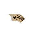 Playing Cards charm on transparent background