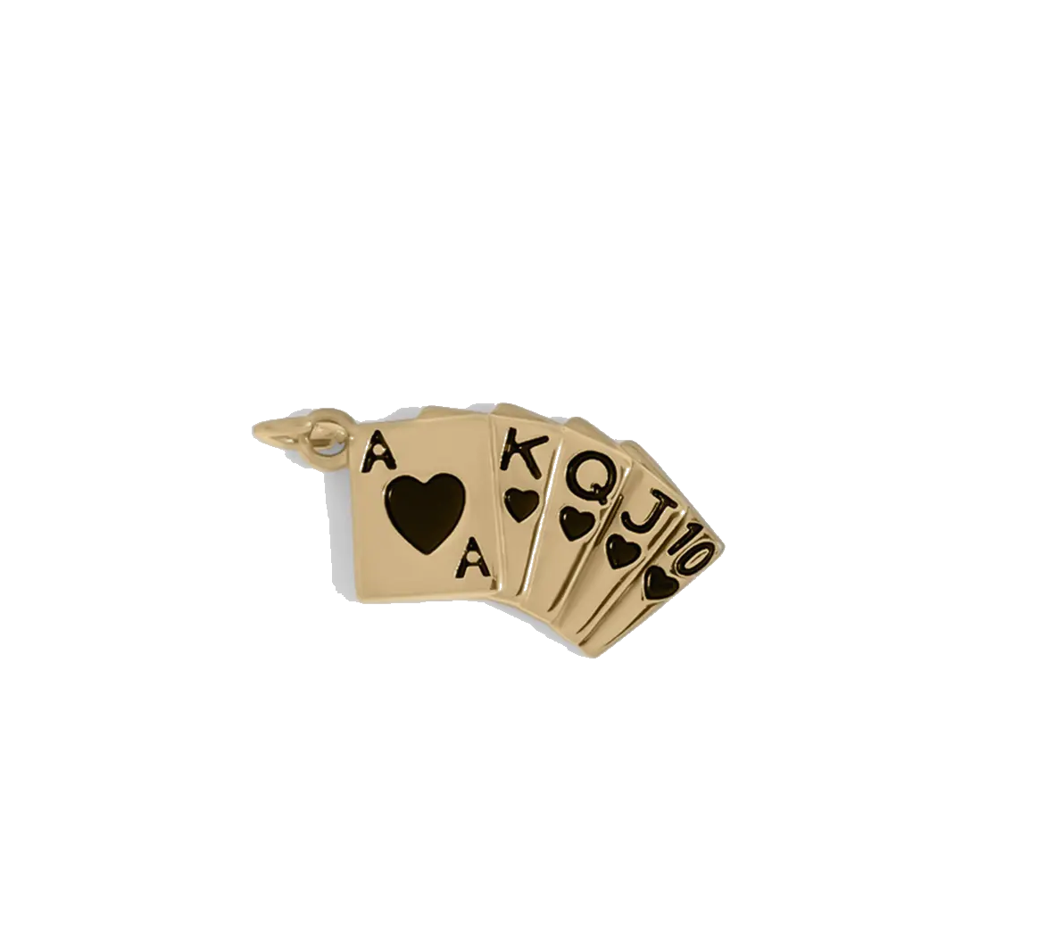 Playing Cards charm on transparent background
