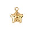 Puffy Star charm on transparent background