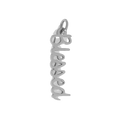 Silver Blessed charm on transparent background