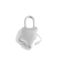 Silver Star Padlock
