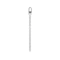 Stainless Keychain on white background